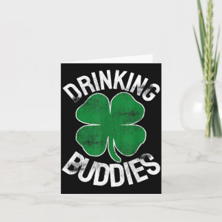 Drinking Buddies St. Patrick's Day Irish Matching  Card