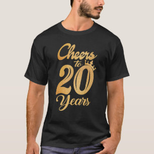 Drinking Cheers To 20 Years Old Birthday Women T-Shirt