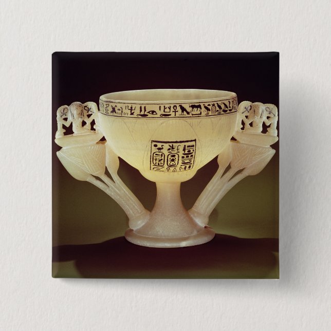 Drinking cup in the form of a half-opened 15 cm square badge (Front)