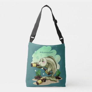 Drinking Fish custom name bags