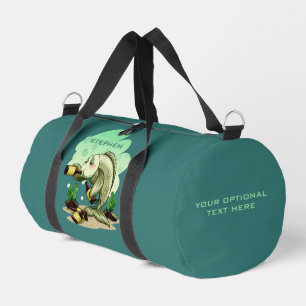 Drinking Fish custom name Duffle Bag