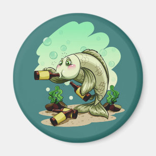 Drinking Fish magnet