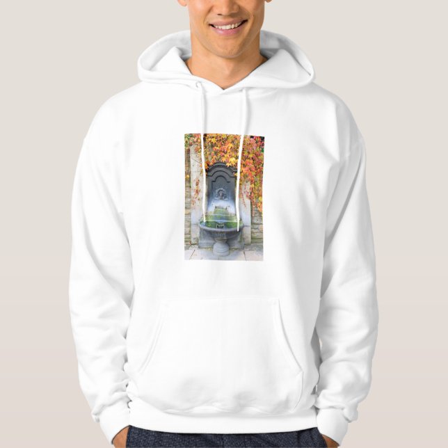 Drinking fountain in fall, Hungary Hoodie (Front)