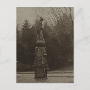 Drinking Fountain in Wright Park Postcard