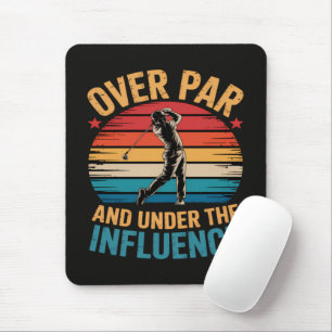 Drinking Funny Golfing Mouse Mat