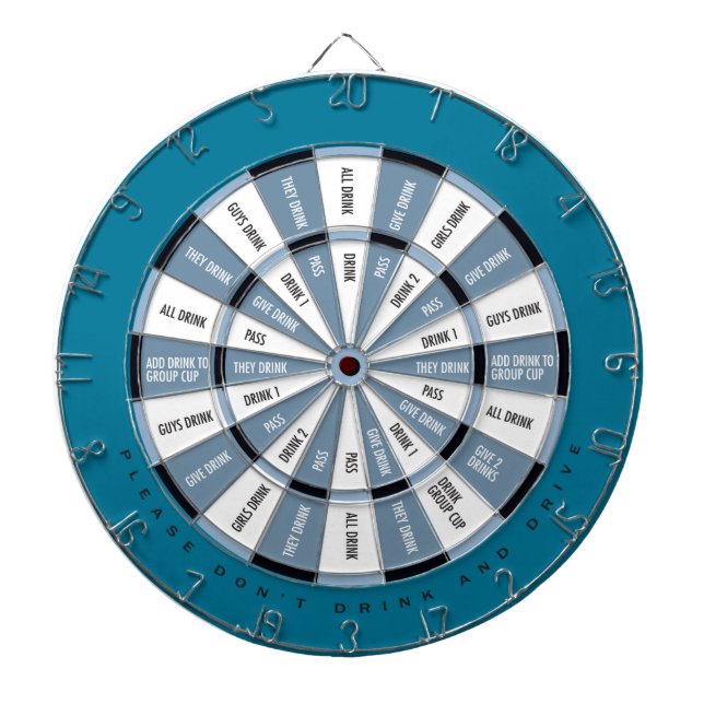 Drinking Game in Blue Dartboard (Front)