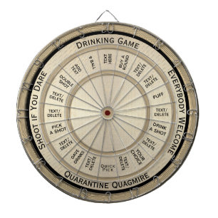 Drinking Game Quarantine Quagmire  Regulation Dartboard