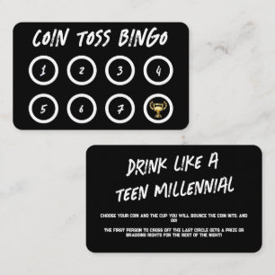 Drinking Games For Parties Business Card