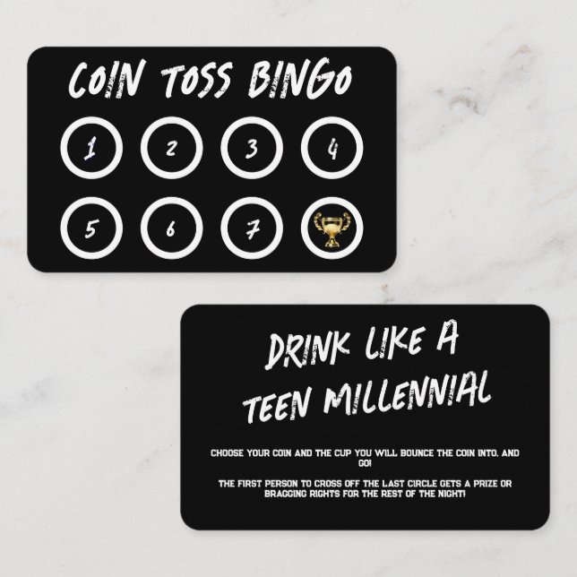 Drinking Games For Parties Business Card (Front/Back)