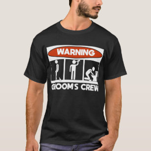 Drinking Groom Squad Funny Men Crew Bachelor Party T-Shirt