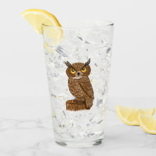 Drinking humour Owl glassware Glass