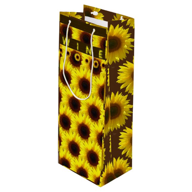 Drinking in the Sunshine - Wine Gift Bag (Front Angled)
