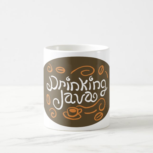 Drinking Java Coffee Mug (Center)