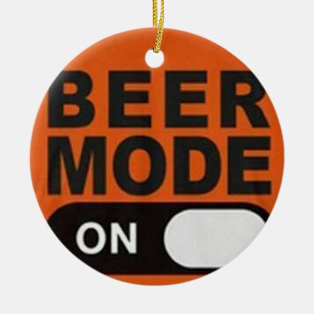 "DRINKING MODE ON" CHRISTMAS ORNAMENT (Front)