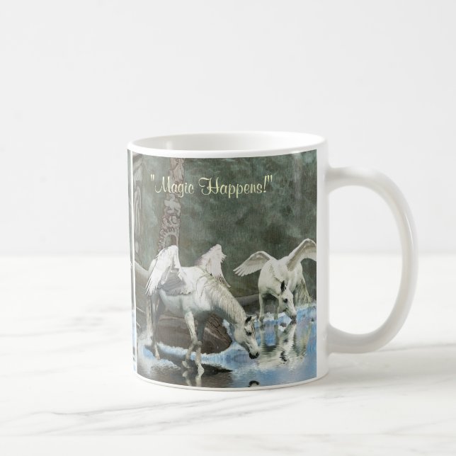 DRINKING PEGASI & TOTEMS Fantasy Art Mug (Right)