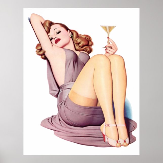 Drinking pin up poster (Front)