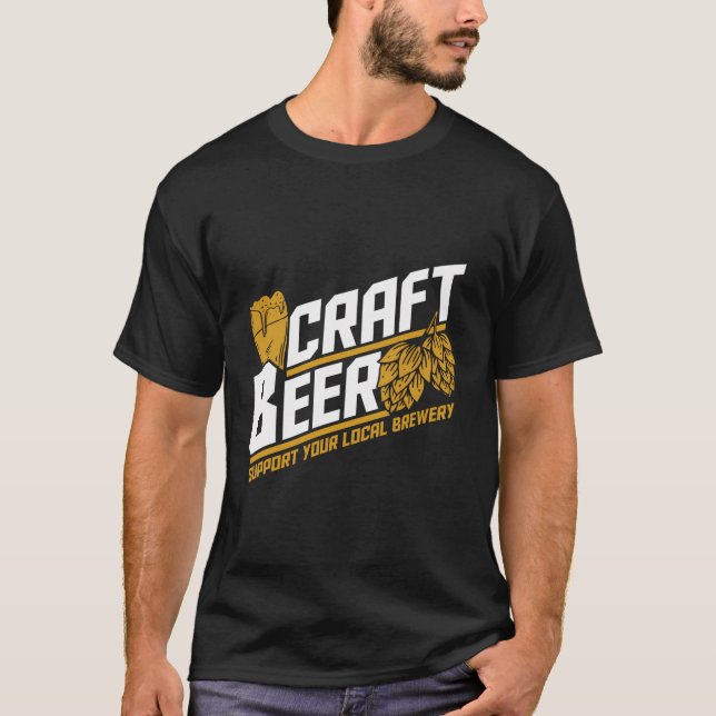 Drinking Selfmade Brewing Ipa Craft Beer T-Shirt (Front)