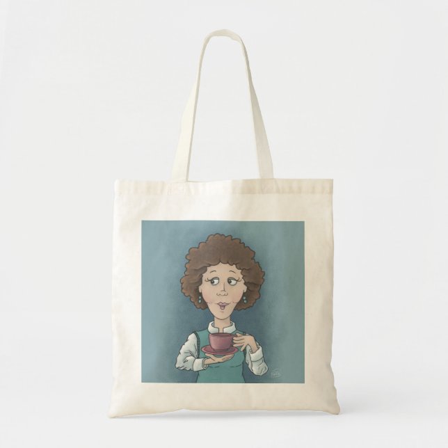  Drinking Tea Tote Bag (Front)