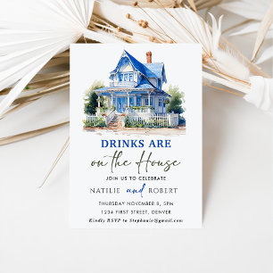 Drinks Are On The House Housewarming Party Invitation