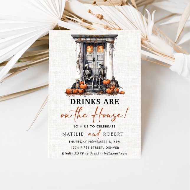 Drinks Are On The House Housewarming Party Invitation (Creator Uploaded)