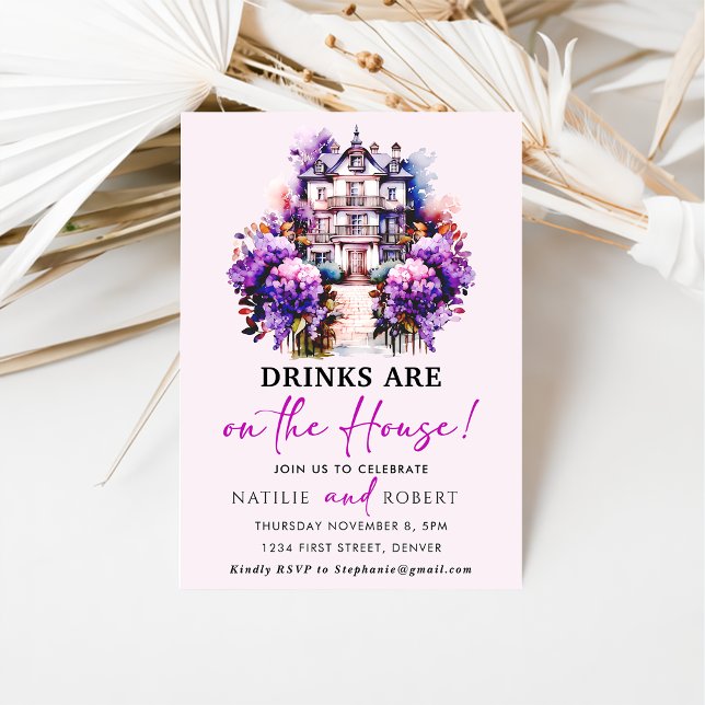 Drinks Are On The House Housewarming Party Invitation (Creator Uploaded)