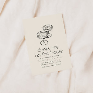 Drinks are on the House Housewarming Party Invite