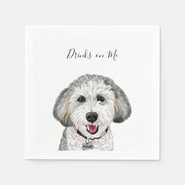 Drinks on Me Napkins (Front)