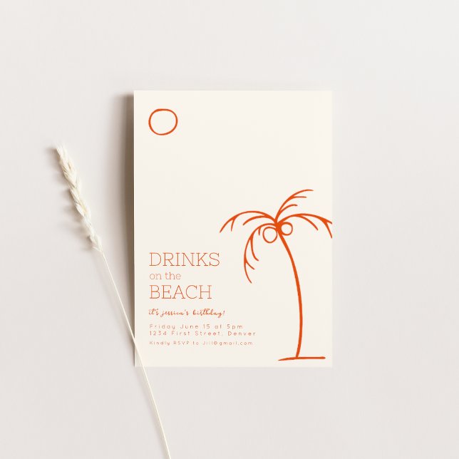 Drinks on the Beach Birthday Invite (Creator Uploaded)