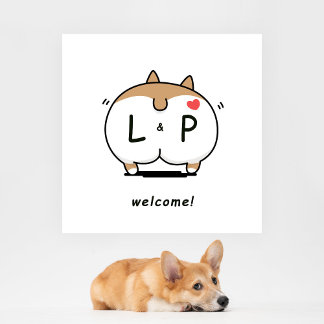 Drinks on the Corgi Napkin