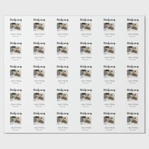 Drinks on us open bar pet photo wedding couple dat wrapping paper