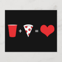 drinks + pizza = love