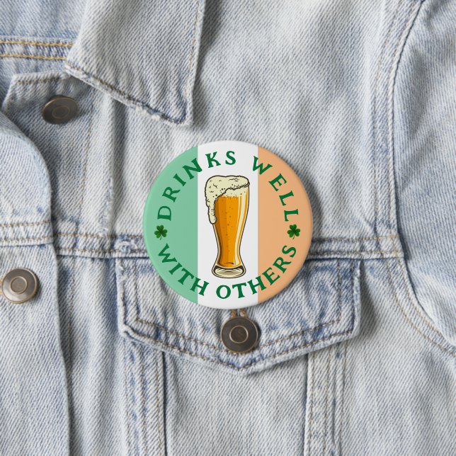 Drinks Well - St Patrick's Day Button (In Situ)