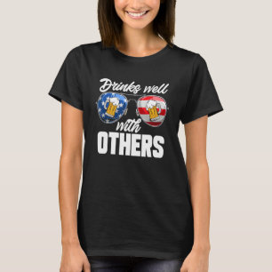Drinks Well With Others 4th Of July Drinking T-Shirt