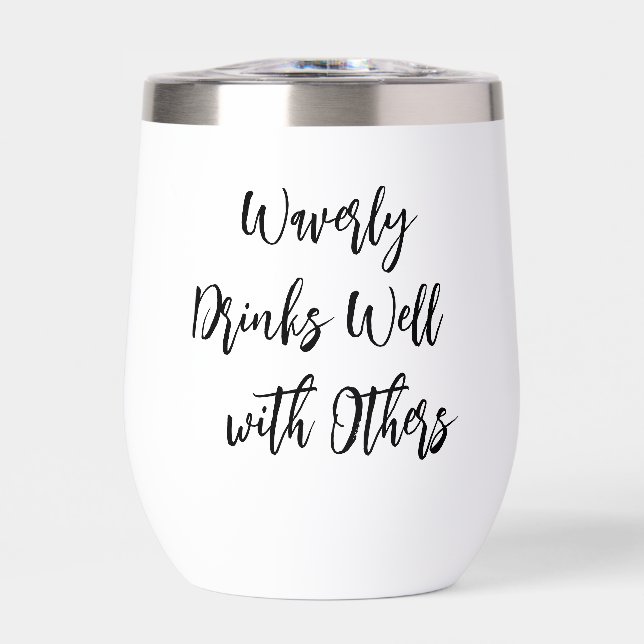 Drinks Well with Others, Cheeky Sassy Personalised (Front)