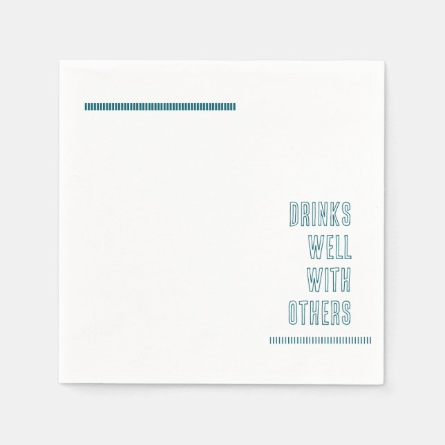 Drinks Well With Others - Napkin (Front)
