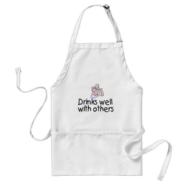 Drinks Well With Others Standard Apron (Front)
