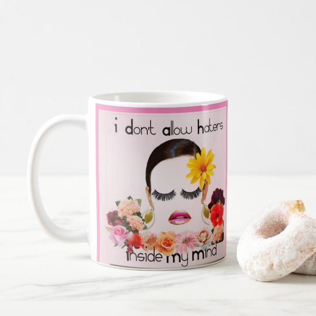 Drinkware Mug "The Peaceful Flower Girl" (With Donut)