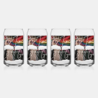 Drinkware Set Printed Can Glass