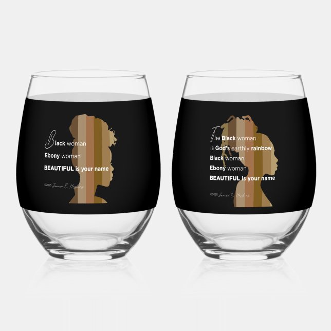 Drinkware Set Stemless Wine Glass (Front)