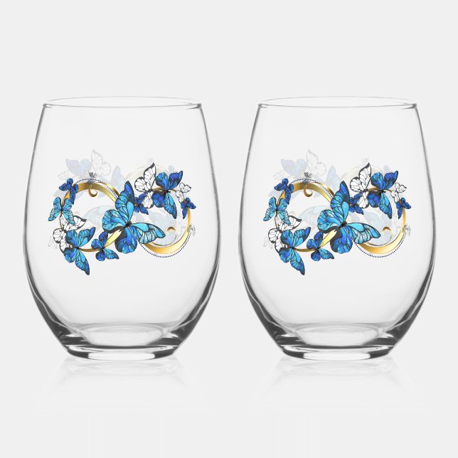 Drinkware Set Stemless Wine Glass (Front)