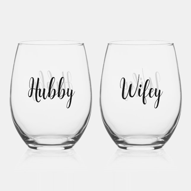 Drinkware Set Stemless Wine Glass (Front)