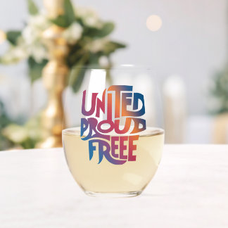 Drinkware Style: Stemless Wine Glass, with slogan Stemless Wine Glass