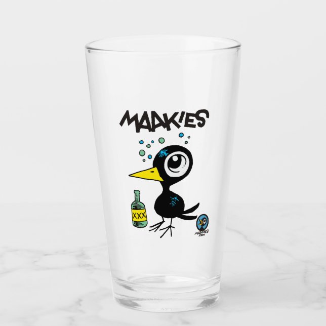 Drinky Crow Pint Glass (Front)