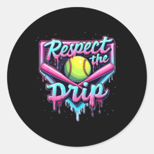 Drip Boys Ice Cream Respect Sell The Drip Youth  Classic Round Sticker