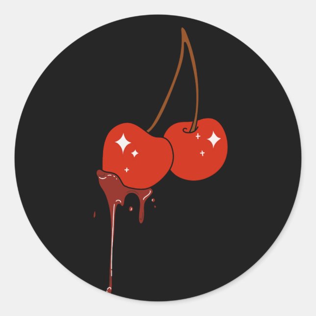 Drip Cherry Sticker (Front)