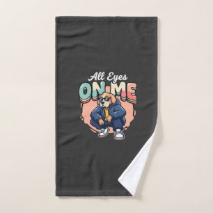 Drip Dog All Eyes On Me Hand Towel