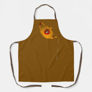 Drip Drip Double Teapot Brown       Apron
