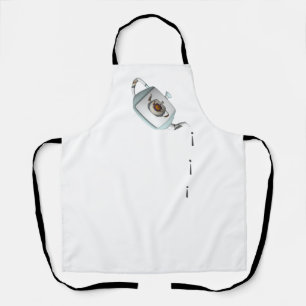 Drip Drip Teapot White     Apron
