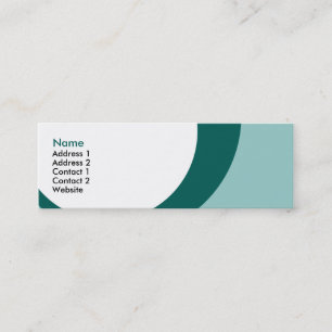 drip drops : 2-sided : S : teals Mini Business Card
