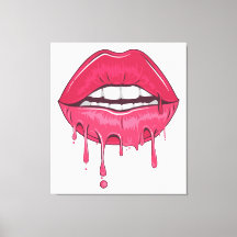 Drip Lip Canvas